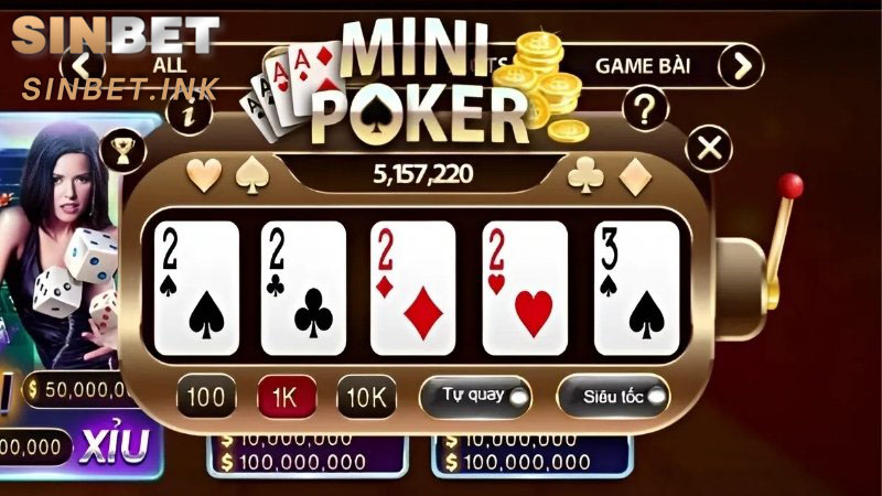 MINI POKER – TRẢI NGHIỆM GIẢI TRÍ ĐƠN GIẢN VÀ HẤP DẪN 6 MINI POKER