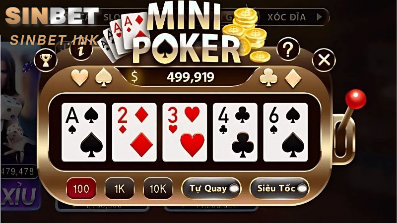 MINI POKER – TRẢI NGHIỆM GIẢI TRÍ ĐƠN GIẢN VÀ HẤP DẪN 5 MINI POKER