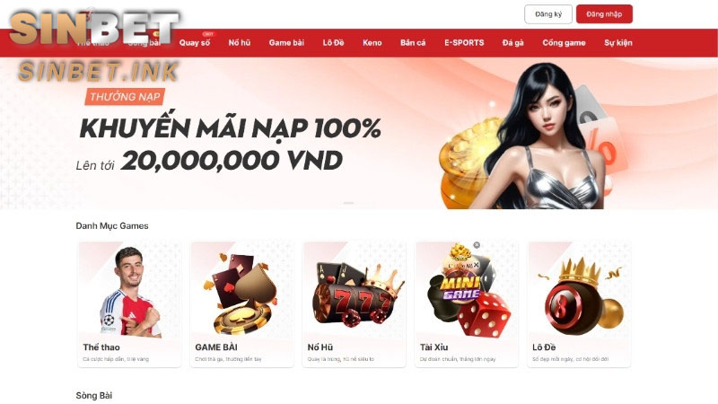 TRANG CHỦ SINBET - SIN BET CASINO 28 LỊCH SỬ RA ĐỜI NHÀ CÁI SINBET