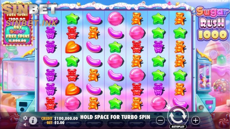 SUGAR RUSH – SẢN PHẨM ĐỔI THƯỞNG HOT NHẤT TẠI NHÀ CÁI SINBET 5 SUGAR RUSH