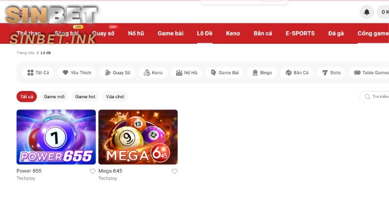 XỔ SỐ SINBET KHUẤY ĐẢO THỊ TRƯỜNG NHỜ TỶ LỆ TRÚNG LỚN 4 XỔ SỐ SINBET